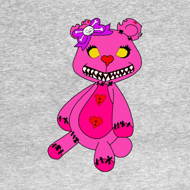 Girl zombie bear by Meltedmindcreations